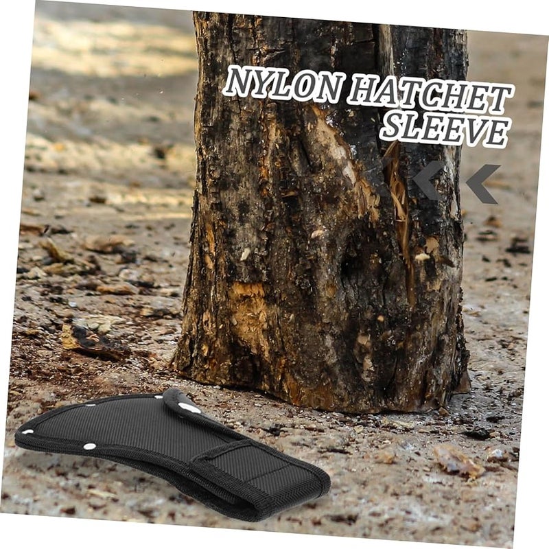 غطاء رأس فأس نايلون 600 جرام، غمد وقائي متين مع إغلاق بالزر للفؤوس التخييمية - Image 5