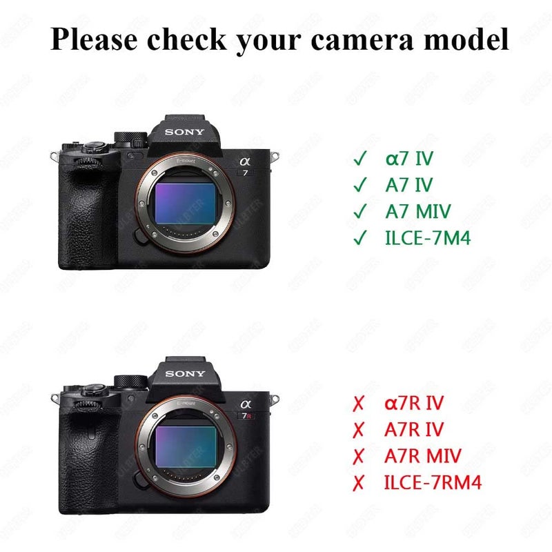 ULBTER Screen Protector for Sony A7 IV Alpha 7 IV A7IV A7M4 A74 & Hot Shoe Cover [3+2 Pack] Tempered Glass Cover 0.3mm 9H Hardness Anti-Scrach Anti-Bubble - Image 2