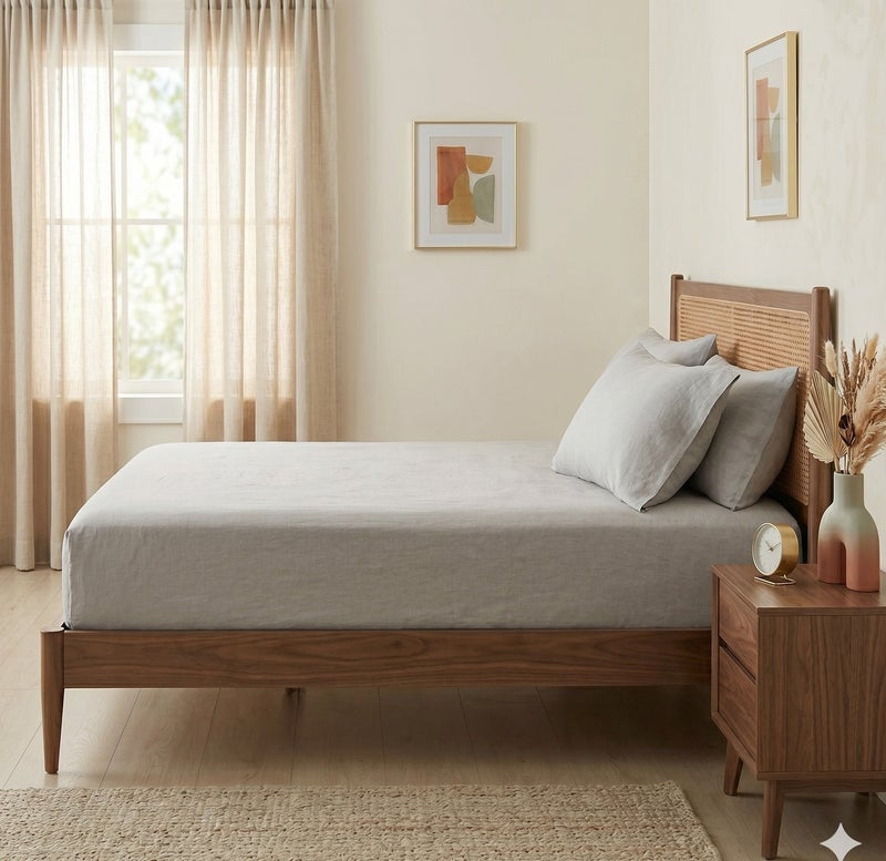 Comfy Ash Grey Fitted Bed Linen Set (3 Pieces) - 120 cm - Image 2