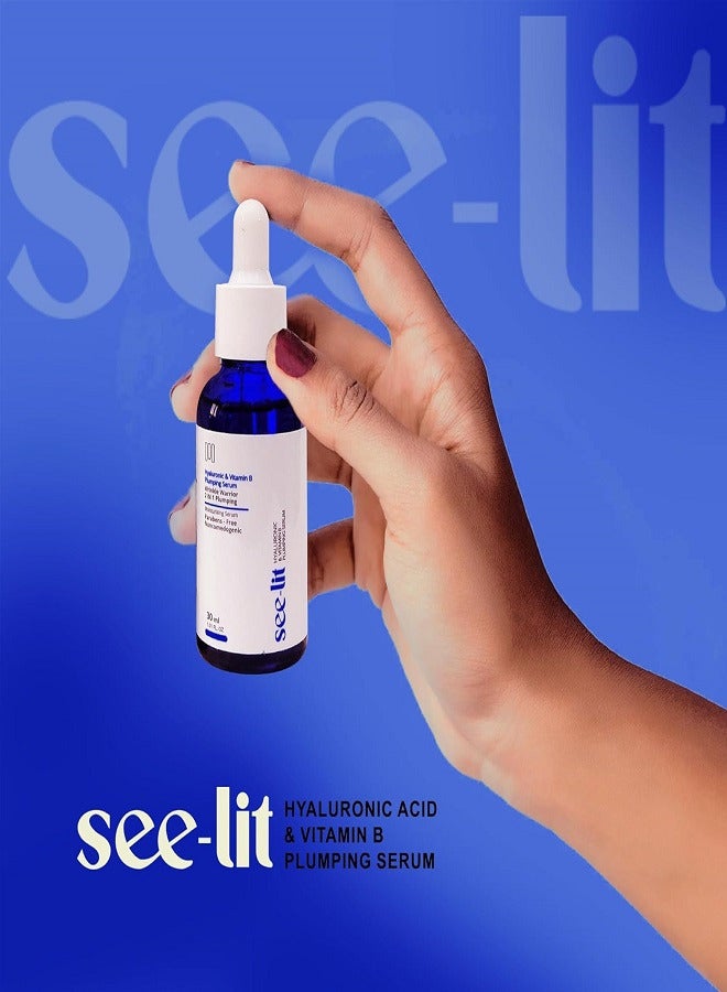 سي ليت سيروم الوجه الممتلئ بحمض الهيالورونيك وفيتامين ب من سي ليت - 30 مل - Image 4