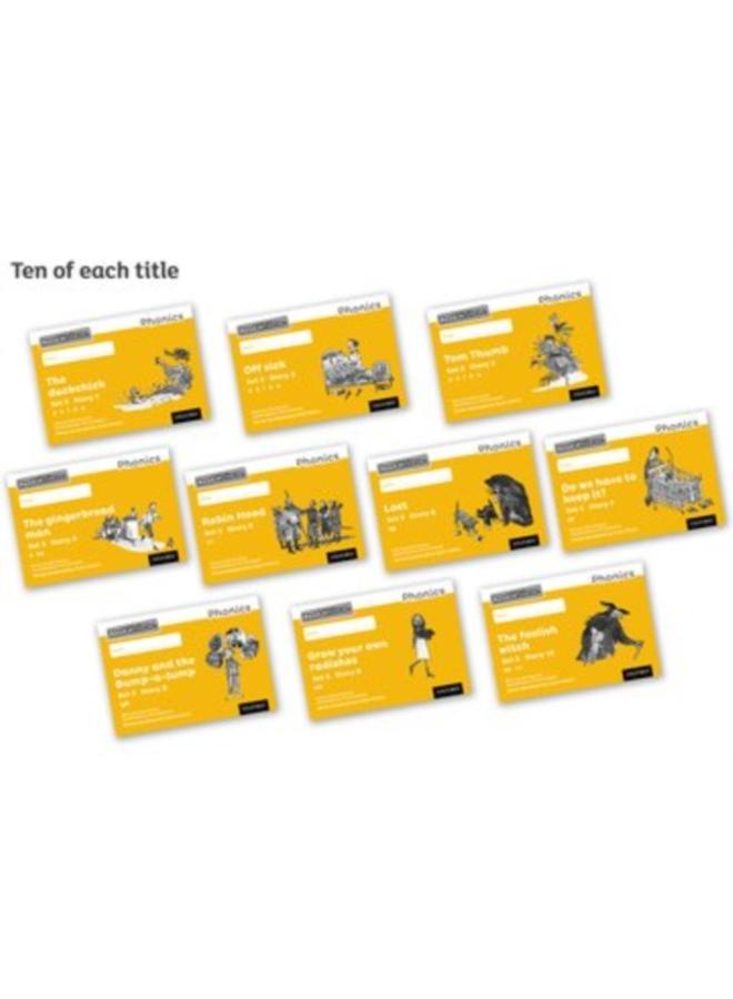 Read Write Inc. Phonics: Yellow Set 5 Core Black & White Storybooks (Pack of 100) 