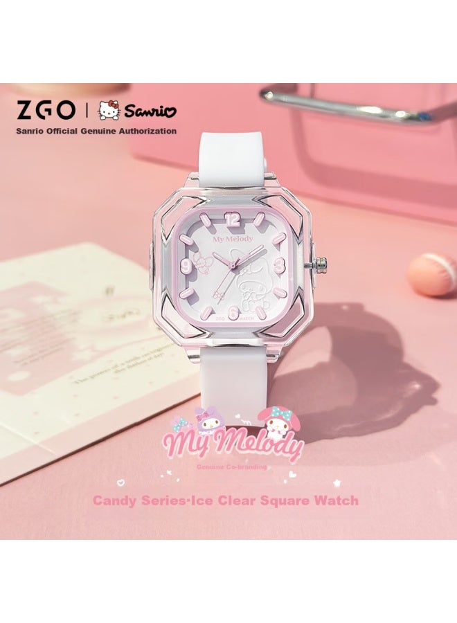 زجو Zgo ساعة طالبة للفتيات، هدية عيد ميلاد أنيقة من Sanrio لطلاب المدارس الإعدادية والثانوية، الأعمار من 12-16، 2198 وردي - Image 4