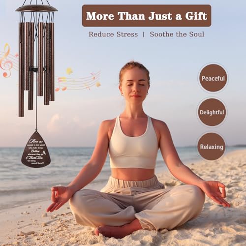 Soopau Thank You Gifts for Women Men, 32" Wind Chimes Thank You Gifts, Appreciation Gifts for Employee Coworkers Colleague Teachers Nurses, Thanksgiving Day Gifts for Family Friends - Image 3