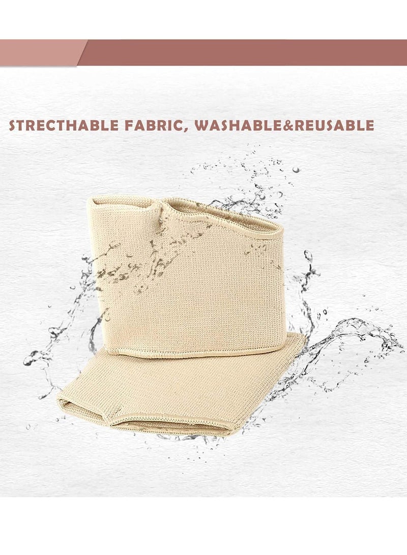 Metatarsal Pads Ball of Foot Cushions Metatarsal Foot Pads for Pain Relief, Gel Pads Cushion for Metatarsalgia Neuroma Fabric Metatarsal Sleeve Pads for Women/Men, Beige(1 Pair) - Image 5