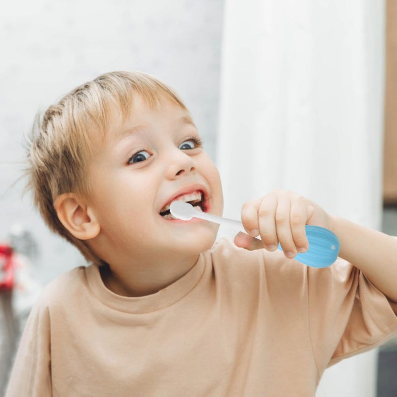 Ultra Soft Bristles Kids Toothbrush For Ages 2 5 Sensitive Gums Early Dental Care Blue - Image 4