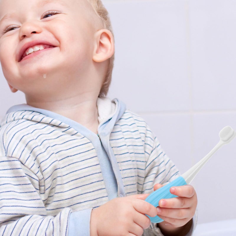 Ultra Soft Bristles Kids Toothbrush For Ages 2 5 Sensitive Gums Early Dental Care Blue - Image 5