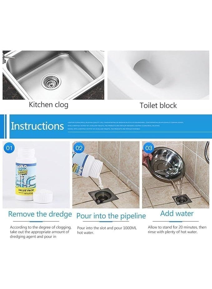 WILD TORNADO Sink & Drain Cleaner, Powerful Pipe Unblocker for Kitchen, Bathroom, PVC Pipes - Image 4