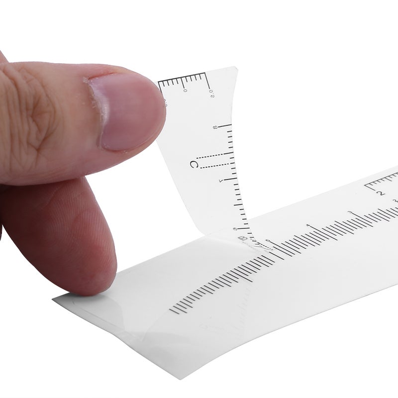 10pcs Disposable Permanent Eyebrow Measure Ruler Sticker Tattoo Shaper Stencil Makeup Tool - Image 5