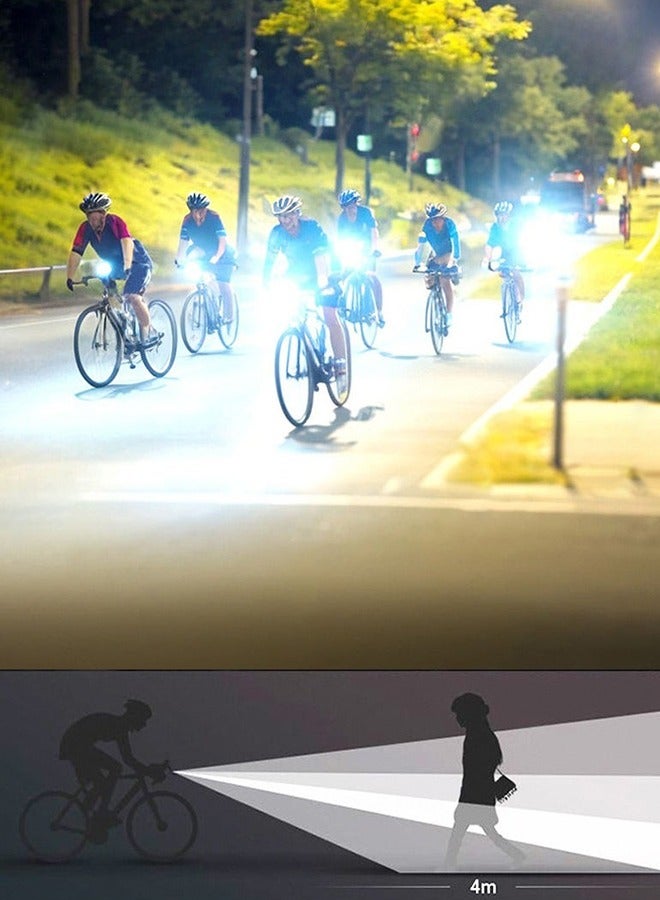 Generic Bike Lights, USB Rechargeable Bike Lights, With the Function of 3 Light Modes and Power Bank, IP65 Waterproof Bicycle Lights, Easy to Fit - Image 4