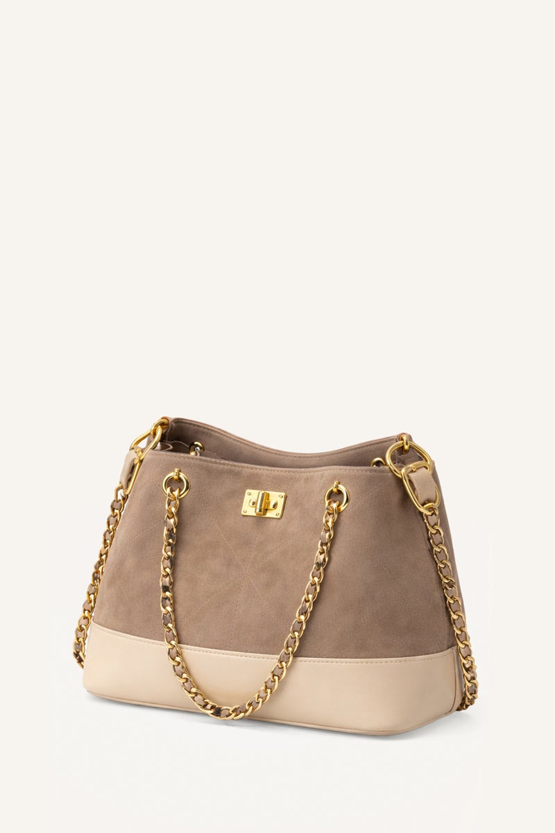 DeFacto Beige Woman Suede Shoulder bag Casual - Image 2