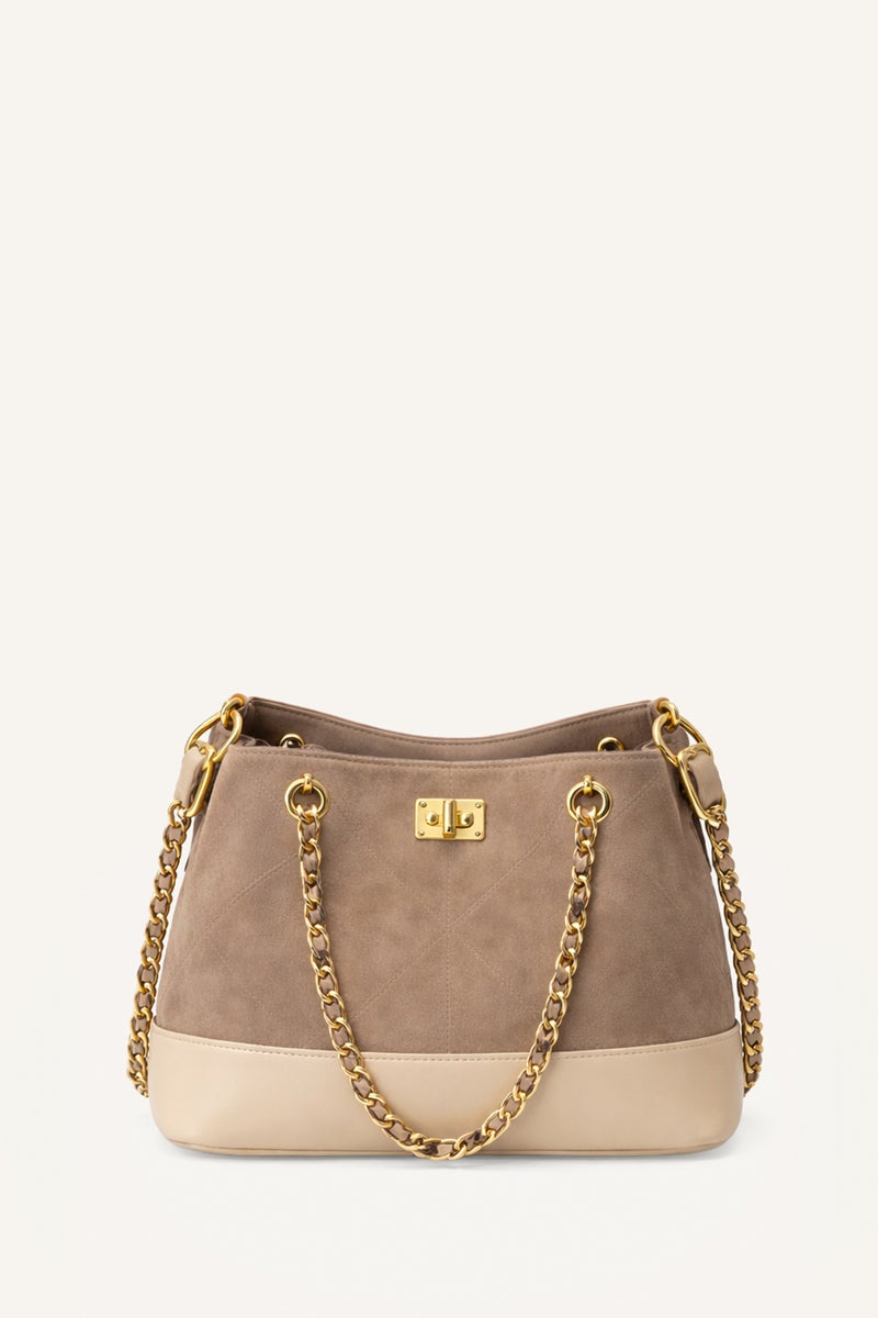 DeFacto Beige Woman Suede Shoulder bag Casual - Image 1