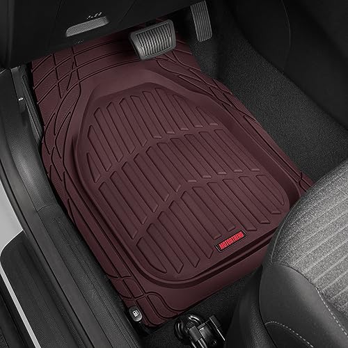 BDK Red All Weather Heavy Duty Car Floor Mats Interior Liners for Auto Van Truck SUV, Heavy Duty All Weather Protection, Fits Front & Rear - Image 3