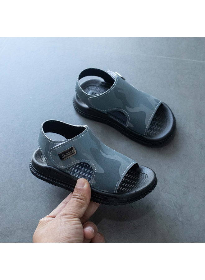 Children's Sandals Men's Summer 1-16 Years Old Children's Leather Beach Shoes Non-slip Wear-resistant Soft Bottom Soft Surface