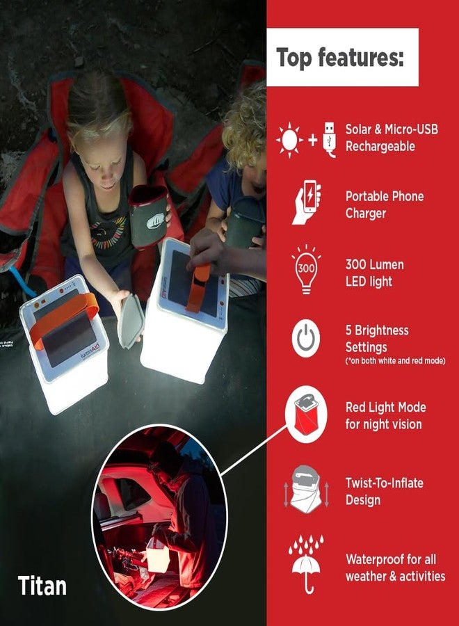 لومين أيد LuminAID PackLite Titan 2 في 1 فانوس الطاقة - Image 2