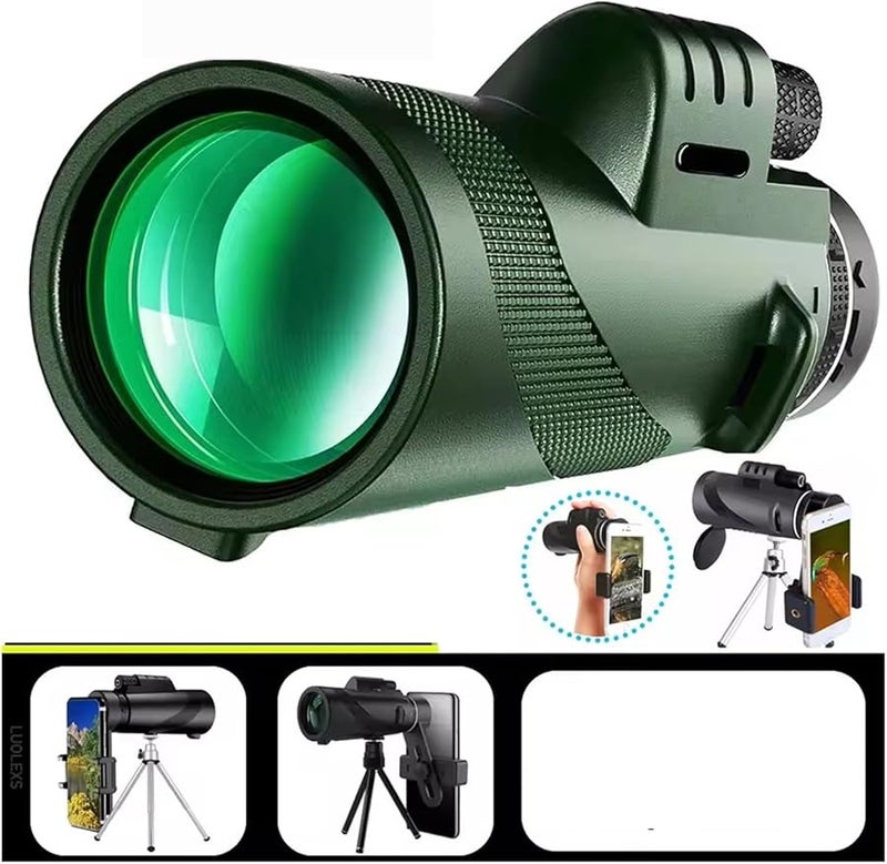 منظار جرين بي 80x100 تلسكوب عالي الدقة محمول قابل للتكبير للصيد والتخييم ومشاهدة الطيور - Image 4