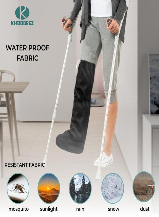 KHOOBREZ Pu Coating Waterproof Cast Leg Cover 1 Unit Universal Size CLC(Black) - Image 5