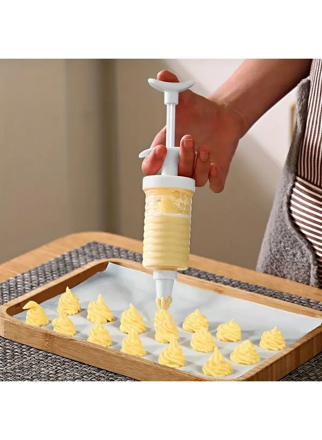 Plastic Dessert Decoration Kit With White Spray Nozzle For Cake Cupcake Cookie Decoration Baking Tools Kitchen Essentials - Image 5