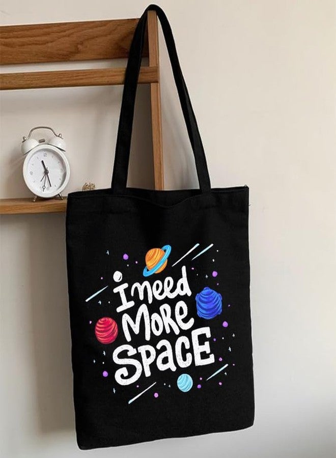 TrendoPrint Large Capacity Aesthetic Tote Bag for Womens & Girls with Zip Closure 15kg weight Capacity (14x16 inches) for College, Office Use and Groceries (TP20) - Image 2