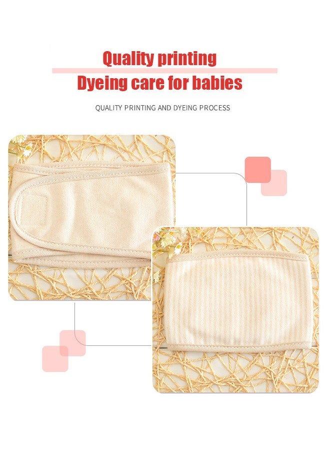 MIXDE 3-Piece Cotton Baby Umbilical Cord Belly Band，Newborn Belly Girth, Adjustable Belly Apron Warm Wrap Newborn Waist Support Belt for Toddler Boys Girls  - Image 4