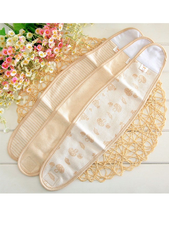MIXDE 3-Piece Cotton Baby Umbilical Cord Belly Band，Newborn Belly Girth, Adjustable Belly Apron Warm Wrap Newborn Waist Support Belt for Toddler Boys Girls  - Image 5