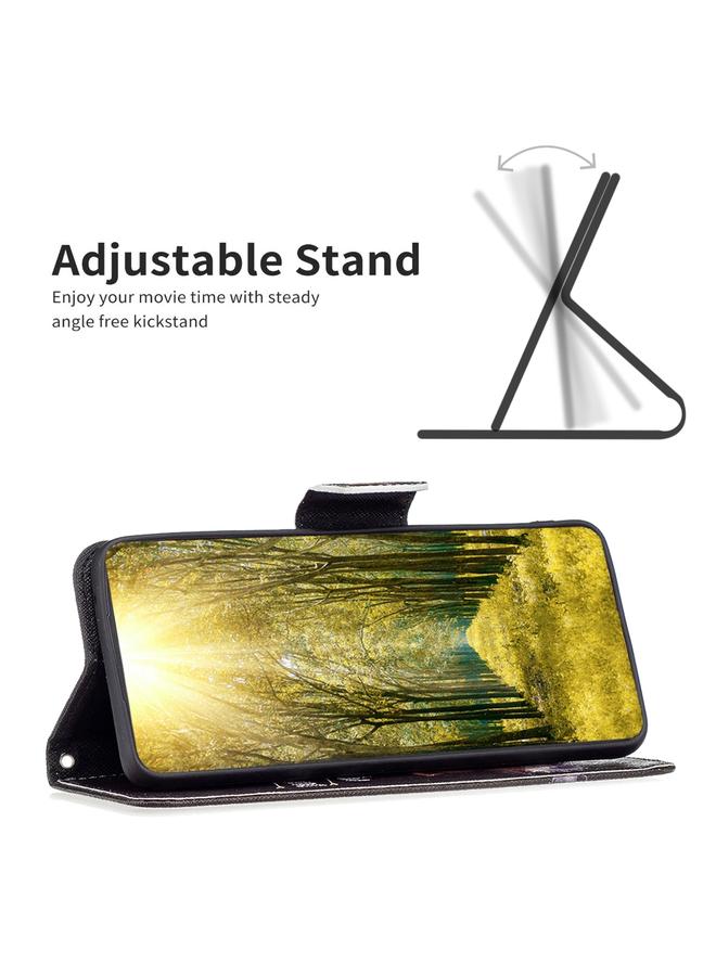 Green Tiger Case For Infinix Hot 30 Colored Drawing Pattern Leather Phone Case - Image 5