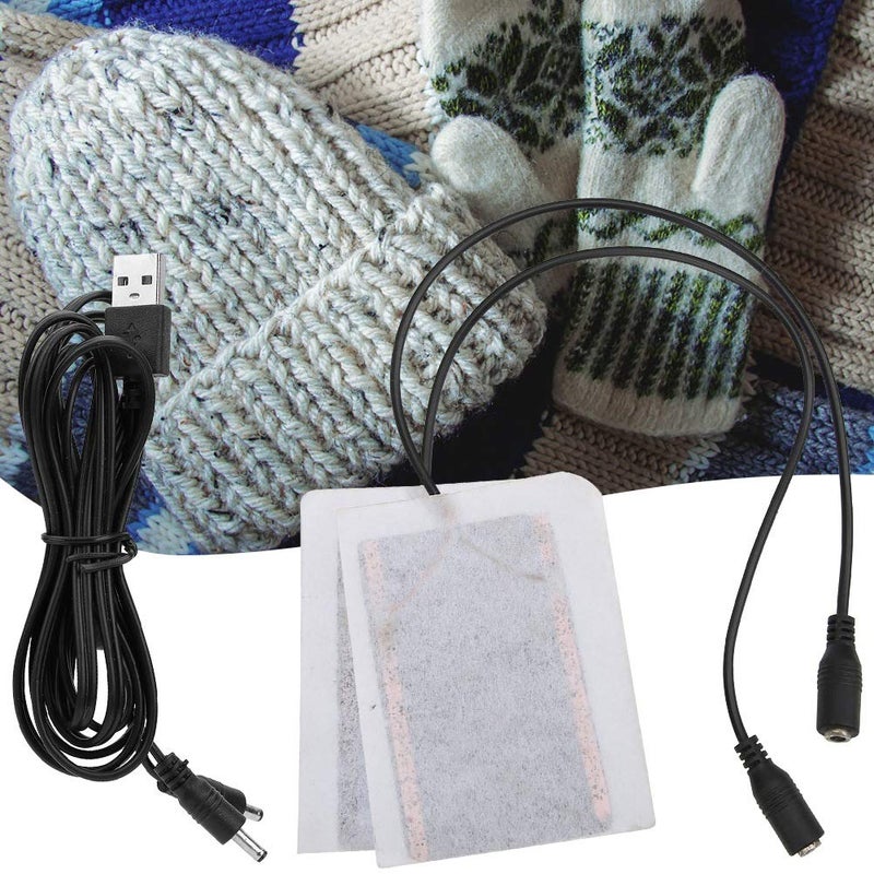 Astibym Portable Carbon Heating pad, 5v USB Fever Heat mat, Temperature Control Gloves Warmer for Mountaineering Equipment - Image 4