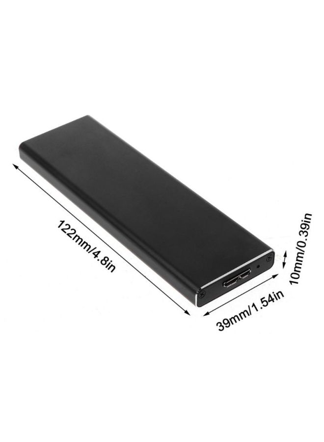 ل 2011 2012 AIR SSD القرص الصلب USB3.0 صندوق القرص الصلب 2011 2012 إلى USB صندوق القرص الصلب-اللون: 2012 صندوق أسود - Image 3