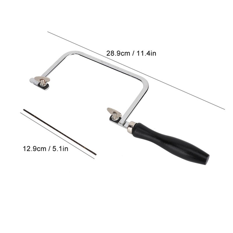 Portable Saw Bow Jewelry Wire Carved Black U Shaped Handle Tool for Jewelry Processing - Image 1