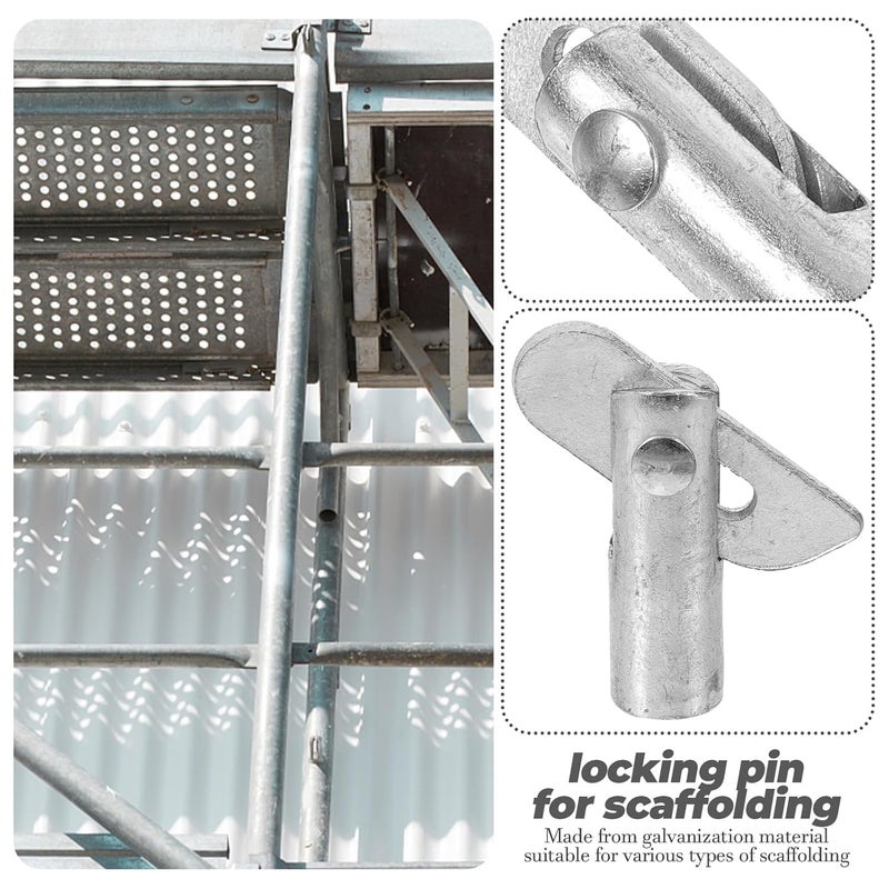 Scaffolding Locking Pin 8pcs Detachable Guardrail System Coupling Pin 180mm - Image 5