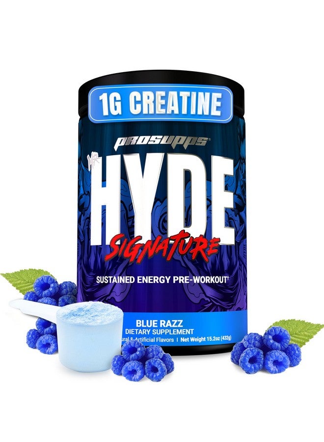ProSupps PROSUPPS Mr. Hyde Signature Pre Workout Powder with Creatine, Beta Alanine & Caffeine - Performance, Energy & Endurance - Clean Fitness & Gym Supplements for Men & Women (Blue Razz, 60 Servings) - Image 1
