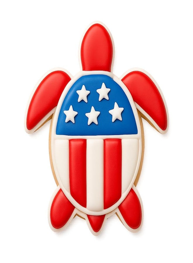 Mighty Gadget Sea Turtle Cookie Cutter & Stamp - 4x3.96", Ocean Animal Baking Tool (Random Color) - Image 3