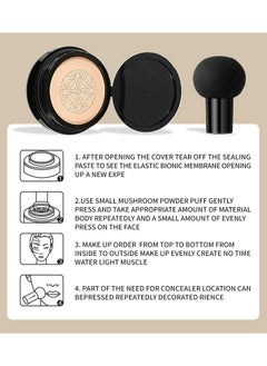 OSYA AIR CUSHION CC CREAM MOISTURIZE CONCEALER Foundation Makeup Base Primer CC Cream (01# IVORY)  - Image 3
