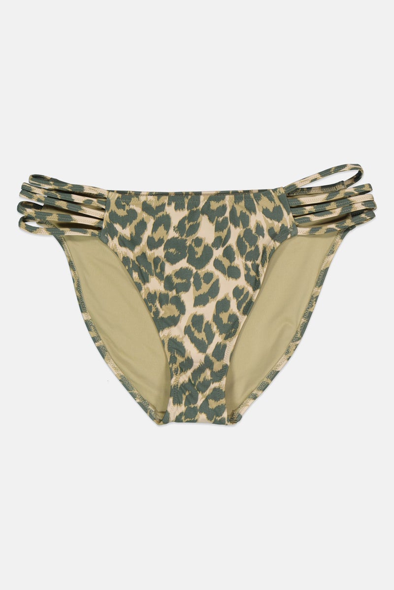 Aerie Women Animal Printed Bikini Bottom, Multicolor  - Image 1