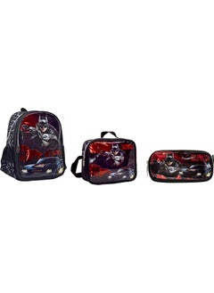 Batman School Bag, Lunch Box and Pen Holder  - Image 1