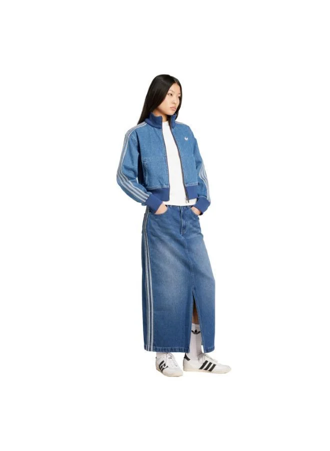 adidas Originals ADICOLOR 3 STRIPES DENIM PENCIL SKIRT