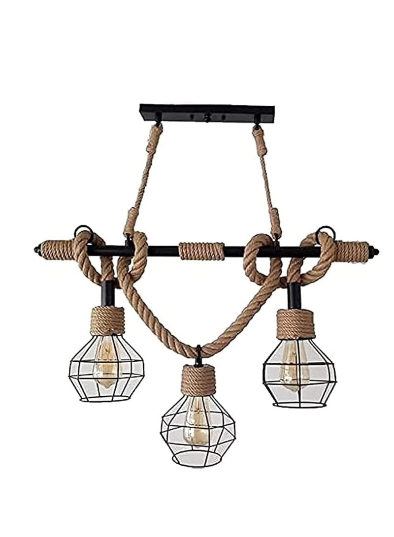 Triple Metal Chandelier (Black) - Image 1