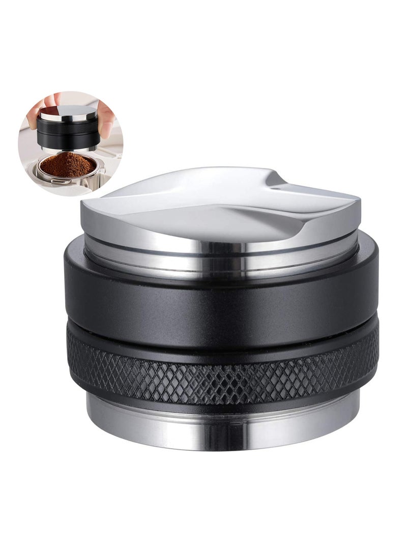 OMRAN CART Coffee Distributor and Tamper 51mm Dual Head Coffee Leveler for Delonghi Dedica, Homix 51mm Portafilter, Capresso PRO, and Breville 800 Series  - Image 1