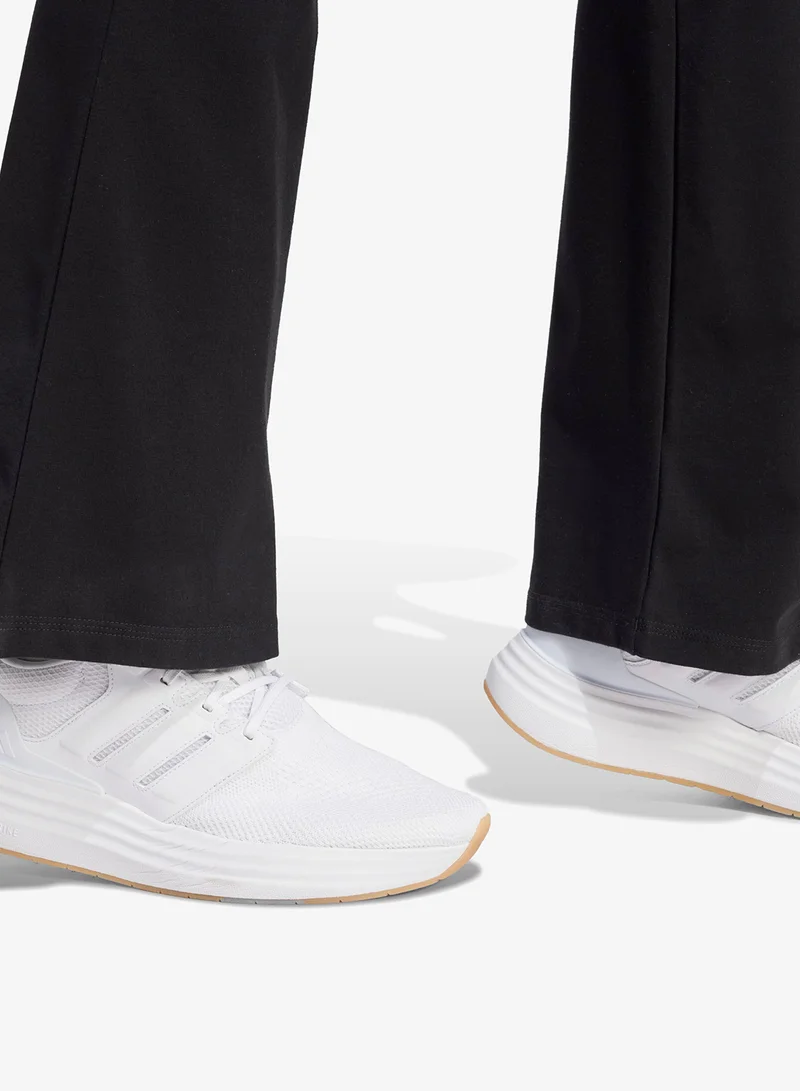 Adidas BLACK/WHITE Essential Small Logo Flared Leggings for Women | Best Price UAE