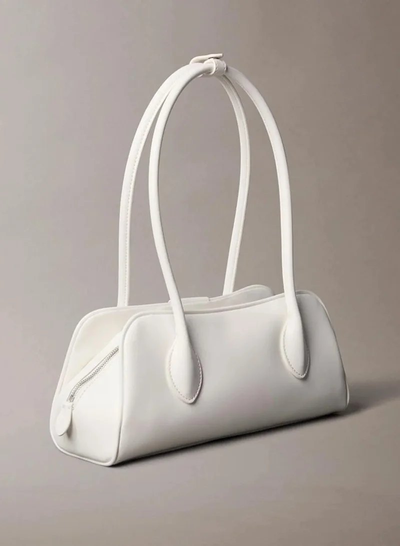 Calvin Klein White Alyssum Trio Compartment Shoulder Bag for Women | Best Price UAE