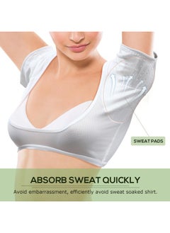 SUPVOX Underarm Sweat Pads Sweat Guard Underwear Vest Short Sleeve Dress Sweat Armpit Pads for Women Girls Ladies  - Image 2