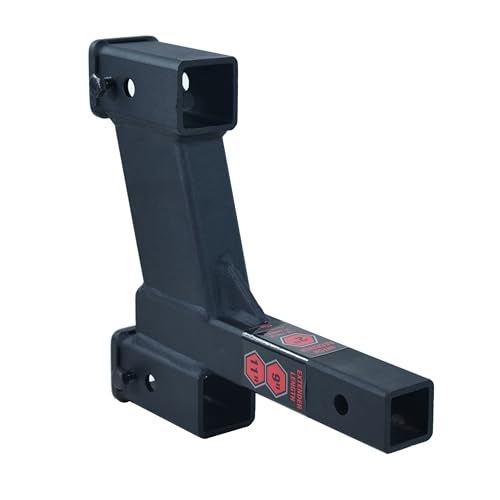 TOPTOW 64086 Trailer Dual Hitch Extender, 2-1/4-inch & 8-1/4-inch Rise/Drop, 2" Receiver, 2-inch Shank, 7500lbs Capacity… - Image 3