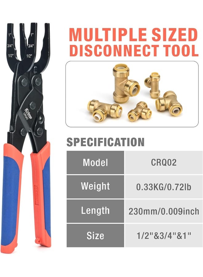 IWISS IWISS iCrimp Push-Fit Disconnect Tong Tool for Easily Removing Push-to-Connect Fittings  - Image 2