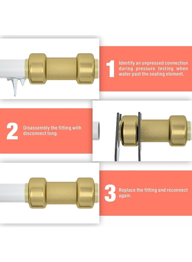 IWISS IWISS iCrimp Push-Fit Disconnect Tong Tool for Easily Removing Push-to-Connect Fittings  - Image 5