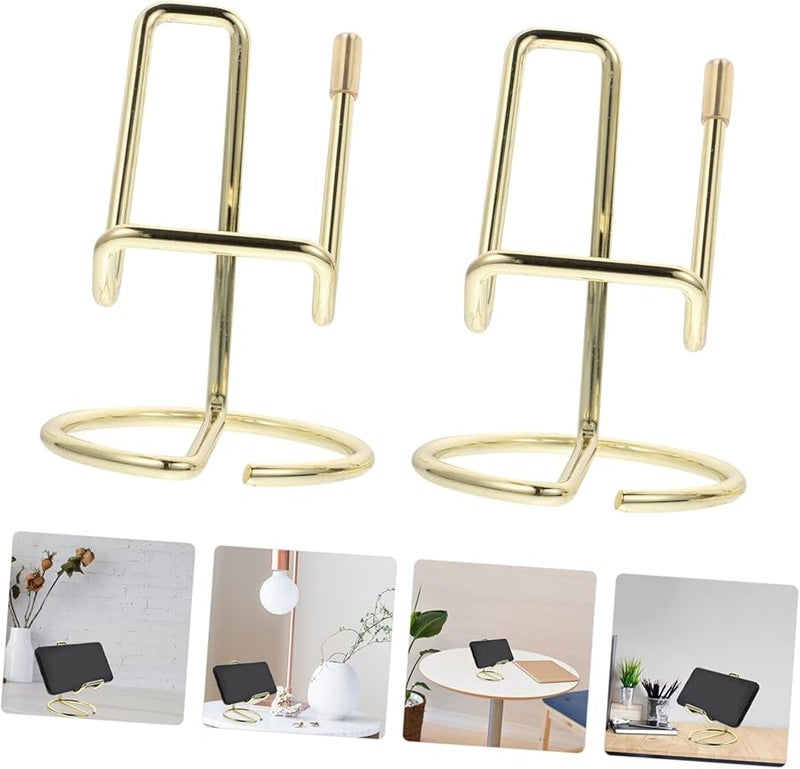 2pcs Stainless Steel Tablet Stand for Desk and Mobile Phone Holder Home Office Travel - Image 5