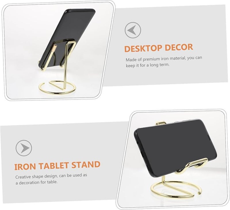 2pcs Stainless Steel Tablet Stand for Desk and Mobile Phone Holder Home Office Travel - Image 4