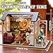 Kisoy Romantic and Cute Dollhouse Miniature DIY House Kit Creative Room Perfect DIY Gift for FriendsLovers and Families Sunny Holiday Time - Image 2