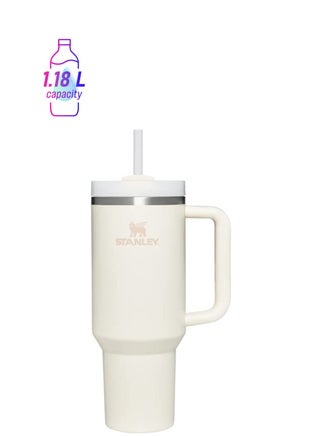 Stanley Quencher H2.0 FlowState Vacuum Insulated Tumbler with Lid and Straw for Water, Iced Tea or Coffee, Smoothie and More Cream 40 oz Stainless Steel 32x15x 10cm - pzsku/ZF7164E968F0B94F1B8C3Z/45/1747910949/0fb3729e-ee2b-42a5-881c-57b343304d7f