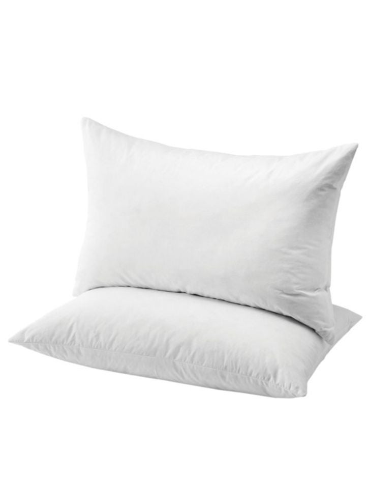 BYFT Orchard Exclusive Pillow (50 x 70 Cm) 900 gm Plain White 100% Hollowfiber - Set of 02 - Image 1