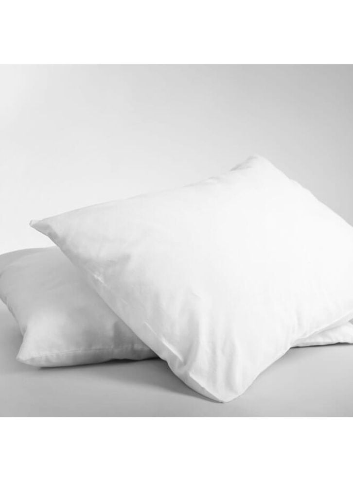 BYFT Orchard Exclusive Pillow (50 x 70 Cm) 900 gm Plain White 100% Hollowfiber - Set of 02 - Image 2