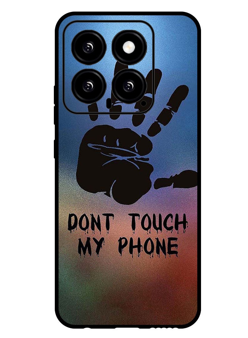 Theodor Protective Case Anti Scratch Shock Proof Bumper Cover For Xiaomi 14 Dont Touch My Phone Hand - Image 1